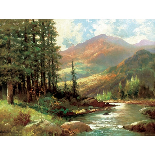 산과 강의 풍경 (포스터)