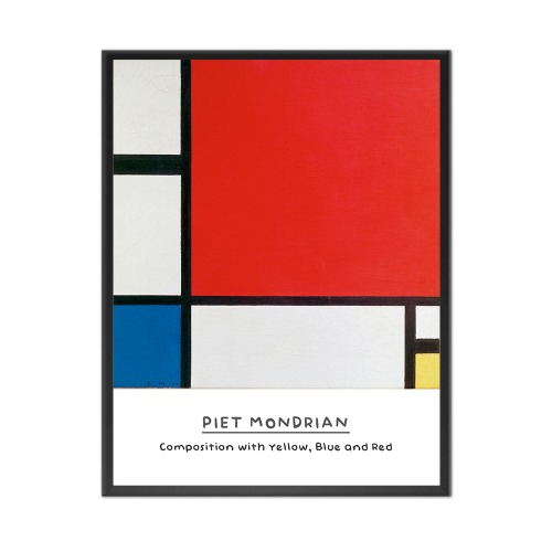 빨강 파랑 노랑의 구성 - 피에트 몬드리안