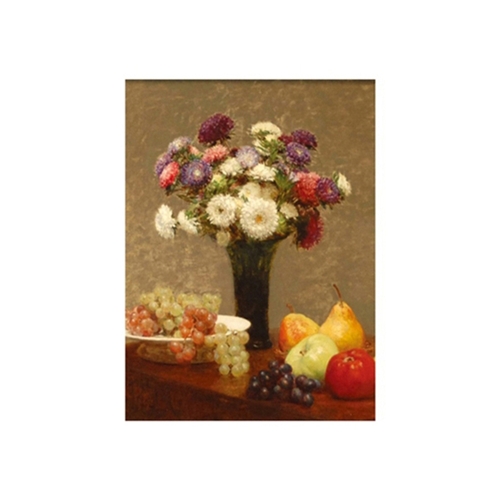 테이블 위의 과꽃과 과일 (SM)